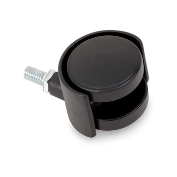 Slika Točak plastični sa navojem fi40 mm M8 – max nosivost 25 kg